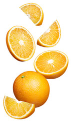 Fresh oranges isolated