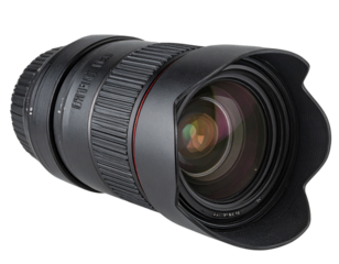 Wide-Angle Camera Lens, isolated on transparent background.