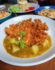 A feast of flavors—crispy katsu curry, cheesy macaroni, creamy pasta, and savory fried rice. Comfort food fusion that’s rich, hearty, and made to satisfy every craving