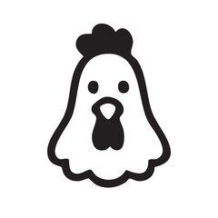 Animal icon design with flat style suitable for children's book catalog for editing and website