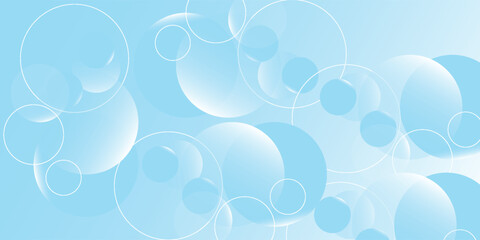 Light blue and white gradient background featuring floating bubble-like geometric circles. Soft  airy  and perfect for modern nice art simple good