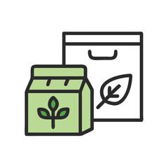 Sustainable Packaging Solutions: A Minimalist Illustration of Eco-Friendly Products and Green Branding