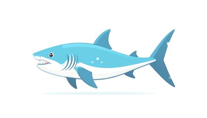 Naklejka premium Cartoon shark illustration