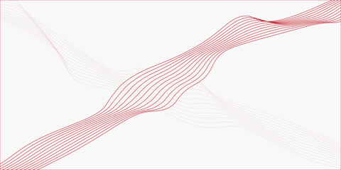 Abstract red waves vector illustration Modern background design Design elements