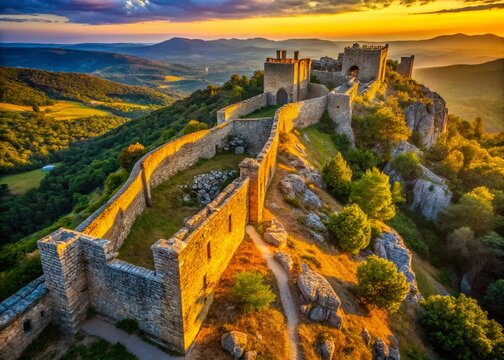 Ancient Fortress Walls:  Historical Security & Architectural Heritage