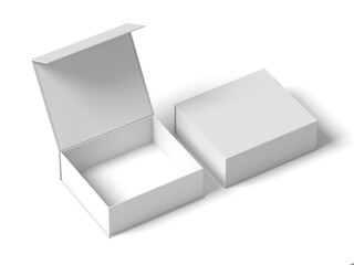 Magnetic Box 3D Render Isolated White for Mockup 1