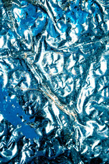 Abstract interesting chrome and paint bubble background