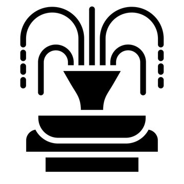 Vector Design Fountain Icon Style