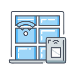 Smart window sensor system for home automation featuring remote control and wireless connectivity