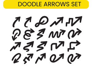 Arrow symbols collection sketches and doodles
