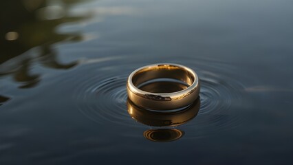 water drops on the water