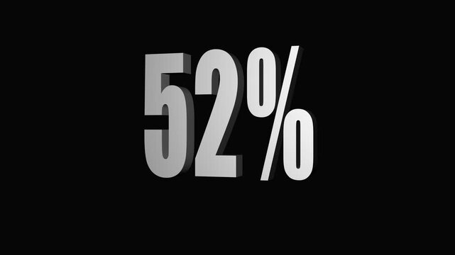 Modern abstract design of the number twenty-five percent on a black background