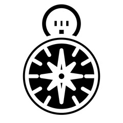 Obraz premium Vector Design Compass Icon Style