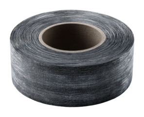 Applying strong adhesive tape for crafts workshop product isolated on transparent background