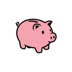 pink piggy bank