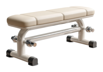 Strength training bench for home workouts gym modern design isolated on transparent background