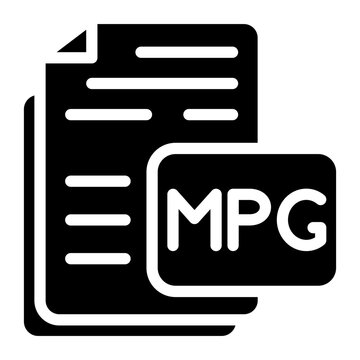 Vector Design MPG Icon Style