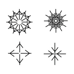 Minimalist line Arrows icon set, vector various arrow line icons in thin line style. editable  black stroke