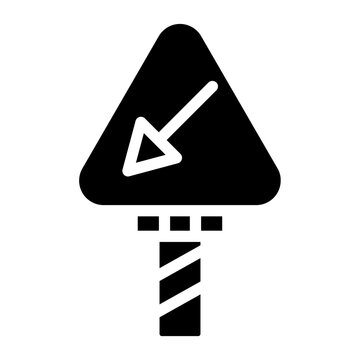 Vector Design Keep Left Icon Style