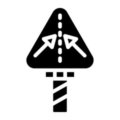 Vector Design Keep In Lane Icon Style