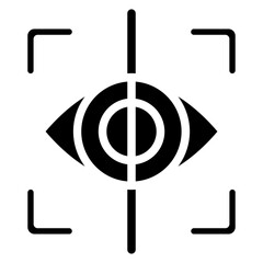 Vector Design Eye Tracking Icon Style