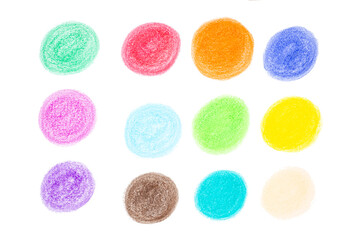 Colorful Crayon Circles