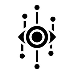 Vector Design Bionic Eye Icon Style