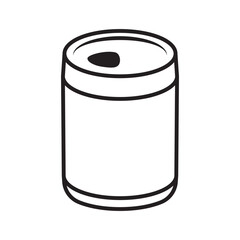 Open Can of Drink. Metal Drink Container.