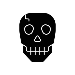 Skull Skeleton Fill Icon: Anatomy and Death