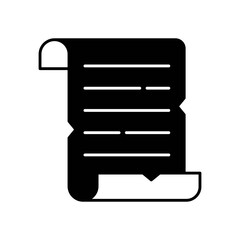 Papyrus Ancient Scroll Fill Icon: History and Writing