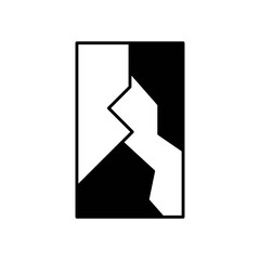 Broken Mirror Glass Fill Icon: Symbolism and Reflection