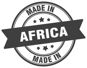 Obraz premium Made in Africa round sign. Made in Africa stamp.
