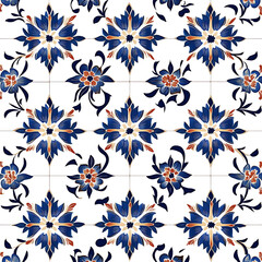 Seamless tile patterns combining cultural, modern, and botanical inspirations for commercial vector.