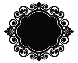 Vector art of ornate frame for design and decoration purposes