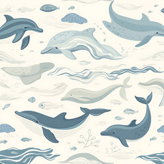Seamless tile patterns combining cultural, modern, and botanical inspirations for commercial vector.