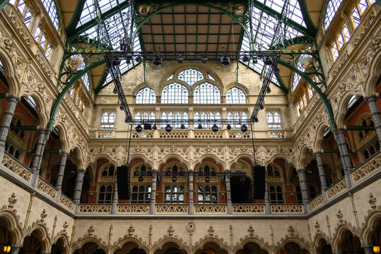 Bourse at Antwerp, first commodity exchange in the world, today a multipurpose venue, in Antwerp, Flanders, Belgium
