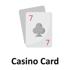 Casino Card Vector icon which can easily modify or edit