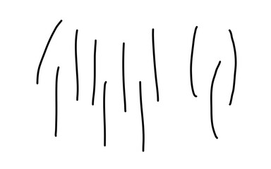 Vertical Hand Drawn Lines Illustration