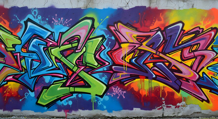 Obraz premium Urban Graffiti Wall