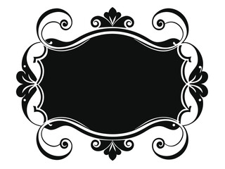 Vector art of ornate vintage frame for design and decoration