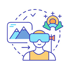 Immersive VR Experience: User Exploring Virtual Landscapes with Modern Headset Technology