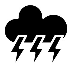 Thunderstorm Icon Style