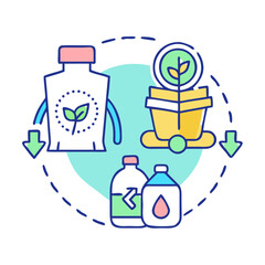 Sustainable Practices: A Conceptual Illustration of Recycling and Environmental Growth