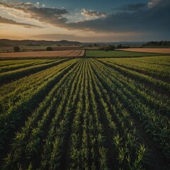beautiful green field