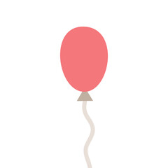 Single Red Balloon Icon