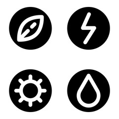 Energy Sources Icon Style