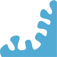 Blue Water Splash Illustration