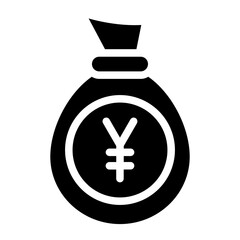 Money Bag Icon Style