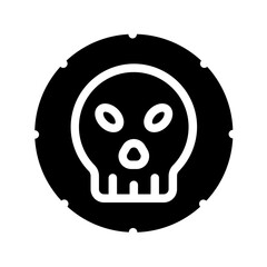 Pirate Coin Icon Style