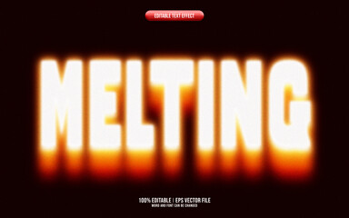 Distortion Blur melting editable text effect